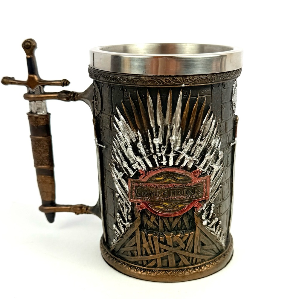 Game of Thrones Creative 3D Beer Mug Goblet  Stainless Steel Tankard. Sward Mug